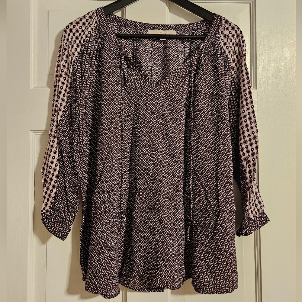 Loft Popover Boho blouse